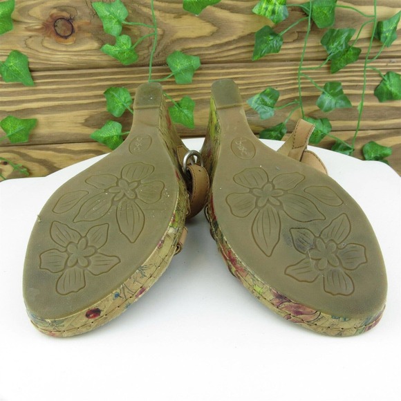 Born Concept Women Gladiator Shoes Brown Leather Buckle Size 10 Medium (B, M) - Picture 6 of 6